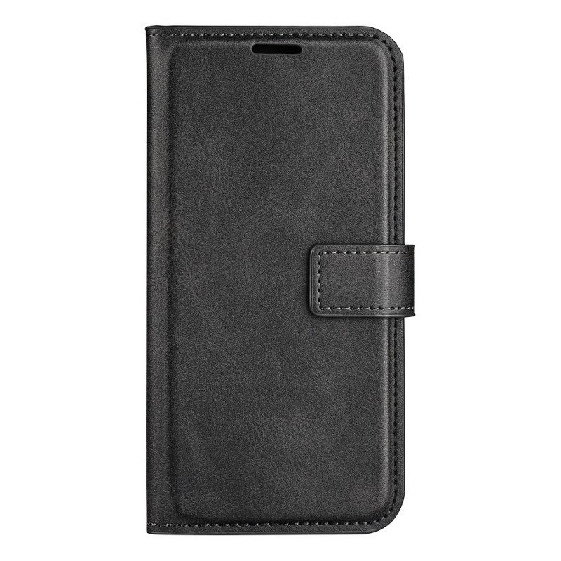 Flip Case Für Samsung Galaxy M53 5G Schlanker. Extremer Ledereffekt