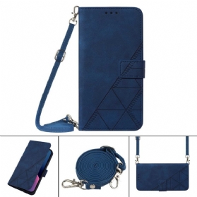 Flip Case Für Samsung Galaxy M53 5G Schulterdreiecke