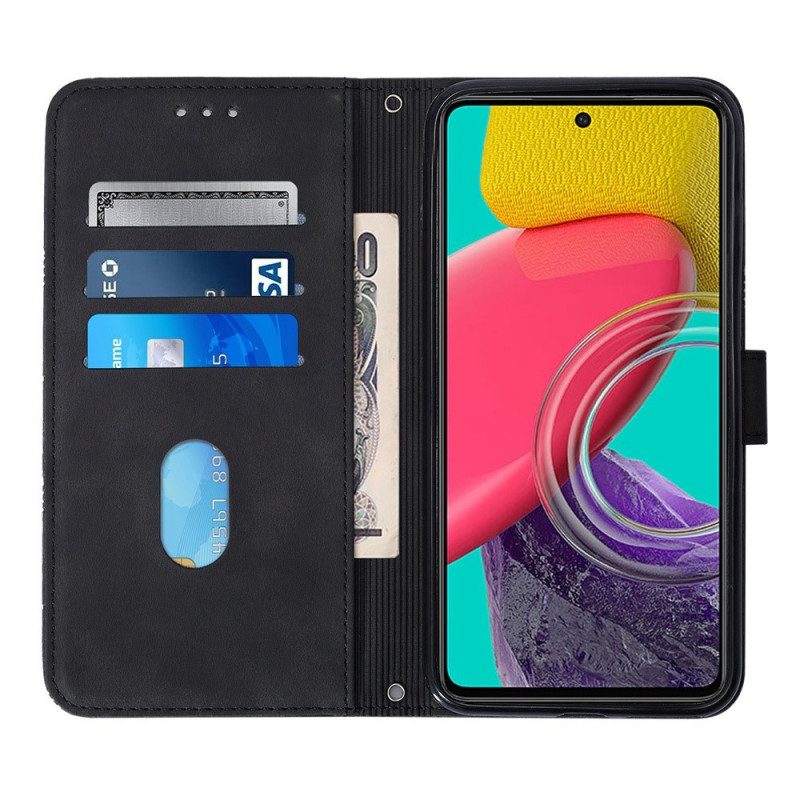 Flip Case Für Samsung Galaxy M53 5G Schulterdreiecke