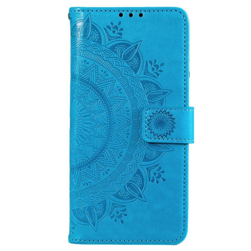 Flip Case Für Samsung Galaxy M53 5G Sonnenmandala