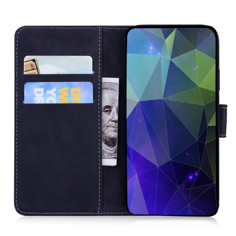 Flip Case Für Samsung Galaxy M53 5G Tigerdruck