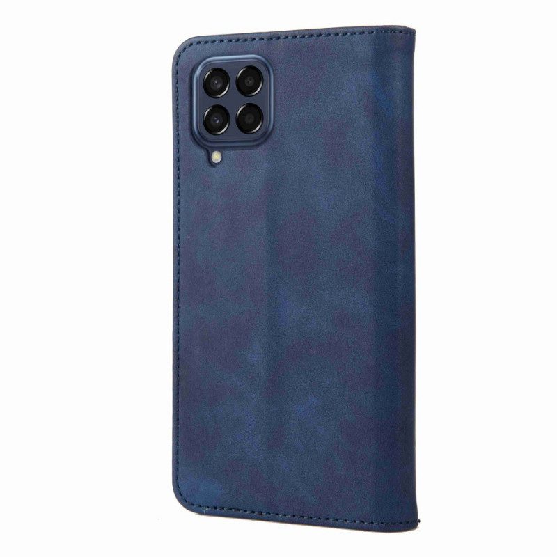 Flip Case Für Samsung Galaxy M53 5G Zweifarbige Eleganz