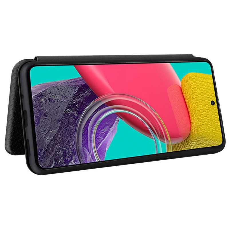 Schutzhülle Für Samsung Galaxy M53 5G Flip Case Kohlefaser