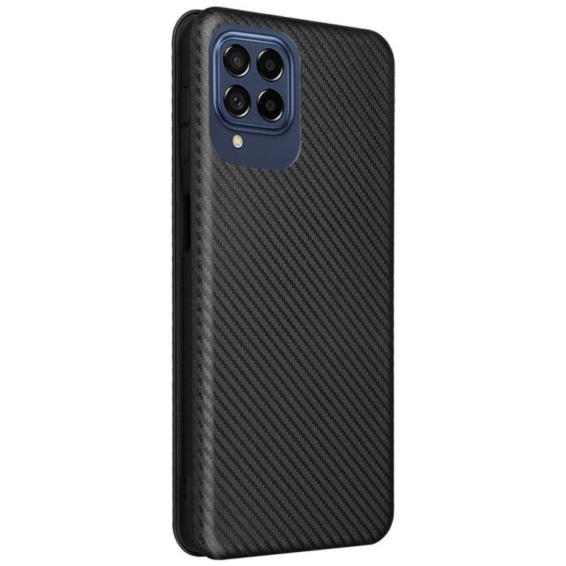 Schutzhülle Für Samsung Galaxy M53 5G Flip Case Kohlefaser