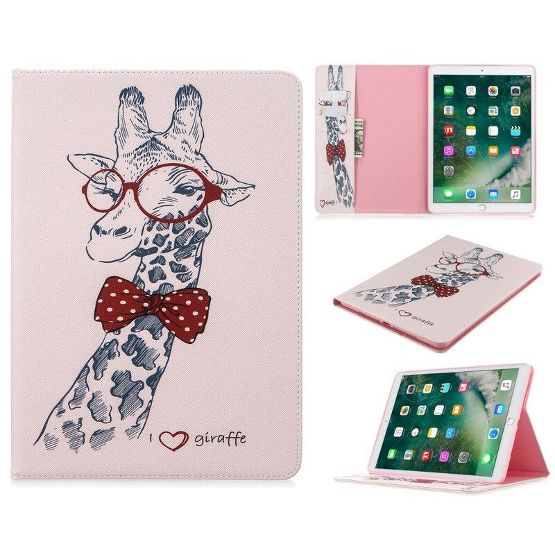 Case Für iPad 10.2" (2020) (2019) Kluge Giraffe