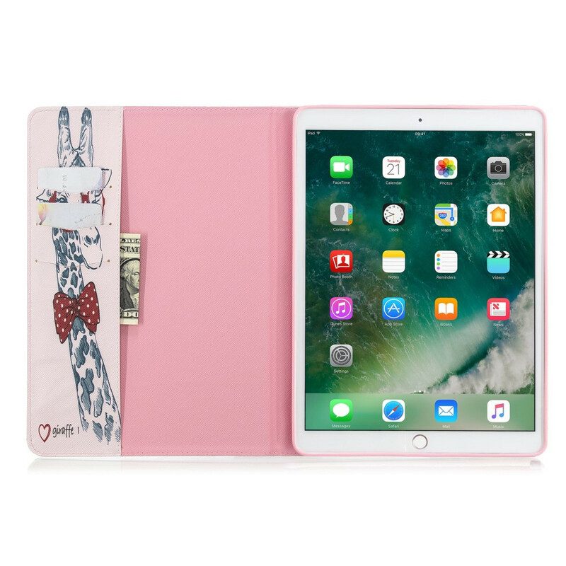 Case Für iPad 10.2" (2020) (2019) Kluge Giraffe