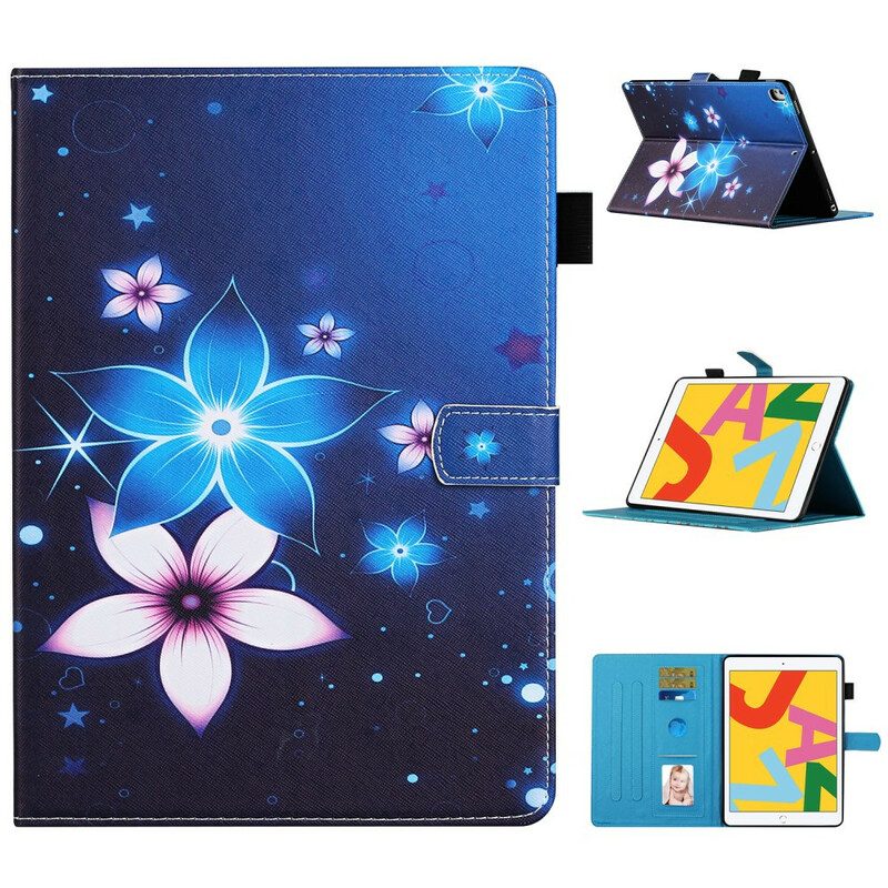 Flip Case Für iPad 10.2" (2020) (2019) Blumen-