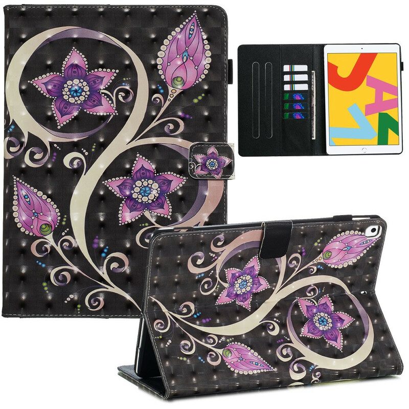 Flip Case Für iPad 10.2" (2020) (2019) Blumen