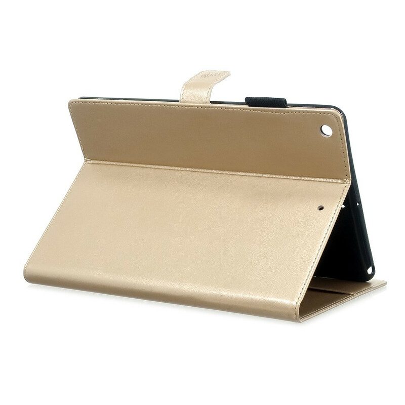 Flip Case Für iPad 10.2" (2020) (2019) Diamant-schmetterlinge In Lederoptik