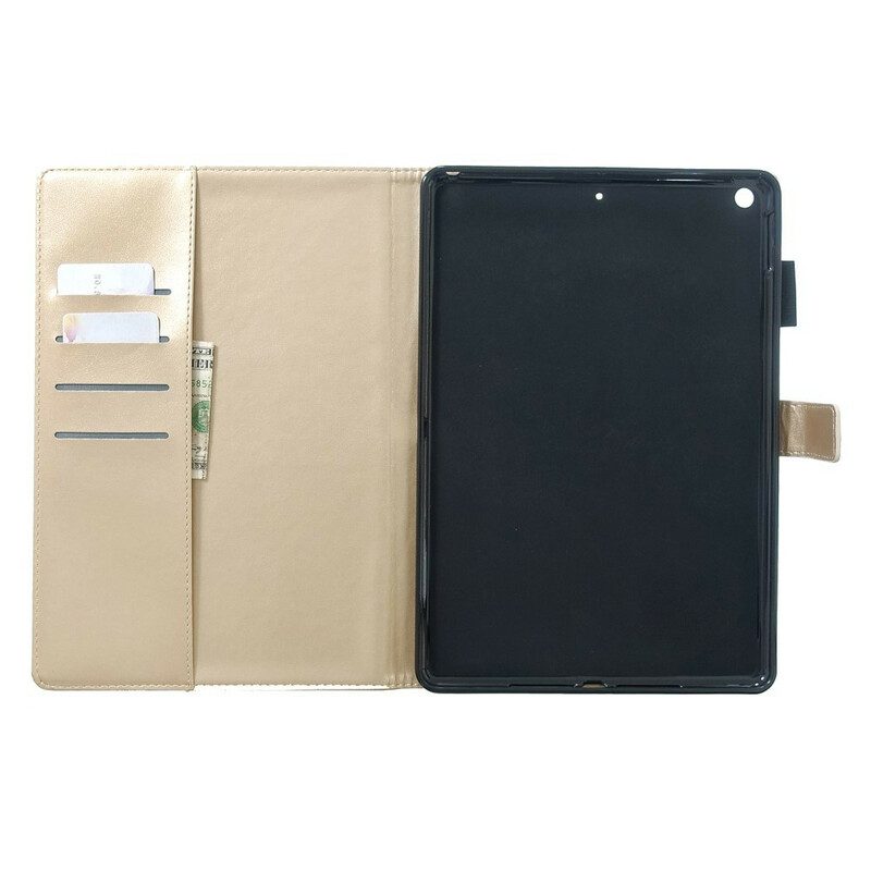 Flip Case Für iPad 10.2" (2020) (2019) Diamant-schmetterlinge In Lederoptik