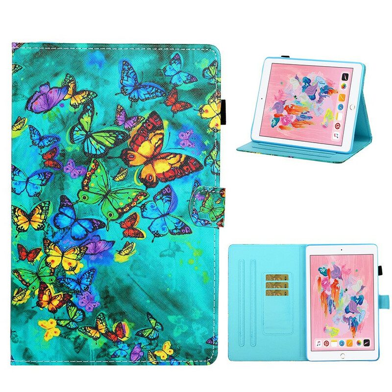 Flip Case Für iPad 10.2" (2020) (2019) Flug Der Schmetterlinge