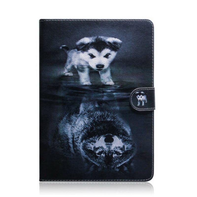 Flip Case Für iPad 10.2" (2020) (2019) Kleiner Hund