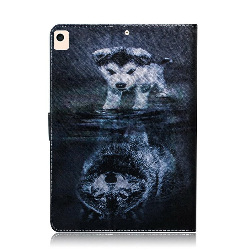 Flip Case Für iPad 10.2" (2020) (2019) Kleiner Hund