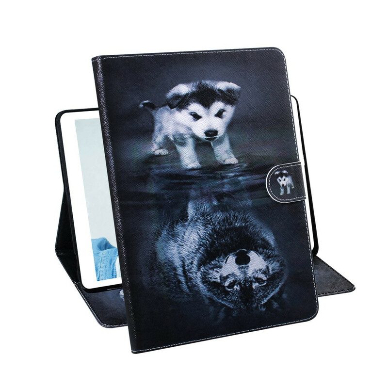 Flip Case Für iPad 10.2" (2020) (2019) Kleiner Hund