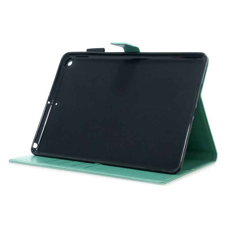 Flip Case Für iPad 10.2" (2020) (2019) Nüchternheitsschmetterlinge In Lederoptik