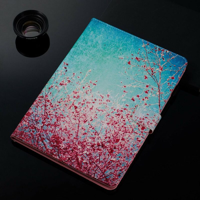 Flip Case Für iPad 10.2" (2020) (2019) Rote Zweige