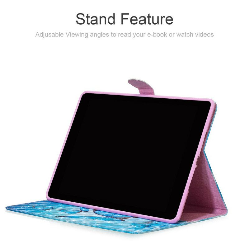 Flip Case Für iPad 10.2" (2020) (2019) Schmetterlinge-spotlicht