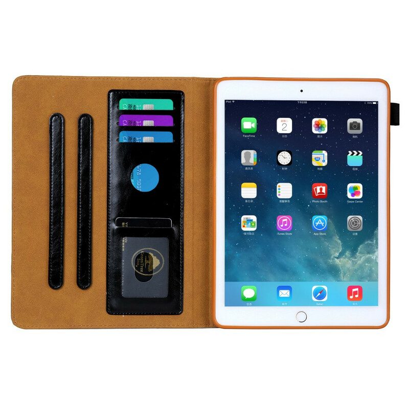 Flip Case Für iPad 10.2" (2020) (2019) Silberner Verschluss