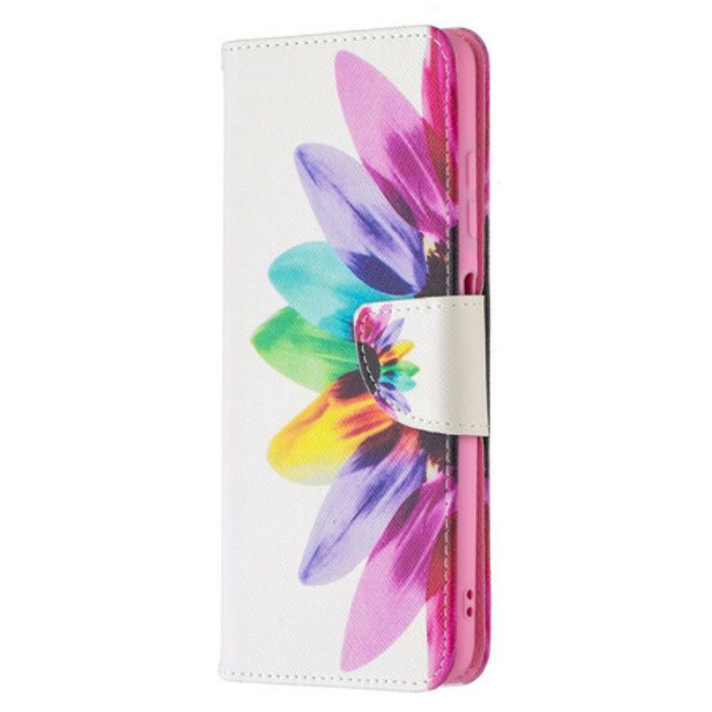 Flip Case Für Poco X3 / X3 Pro / X3 NFC Aquarellblume