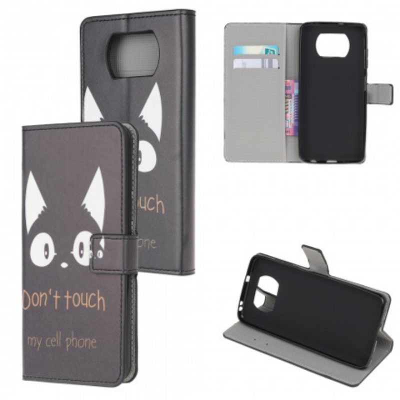 Flip Case Für Poco X3 / X3 Pro / X3 NFC Berühren Sie Nicht Mein Handy