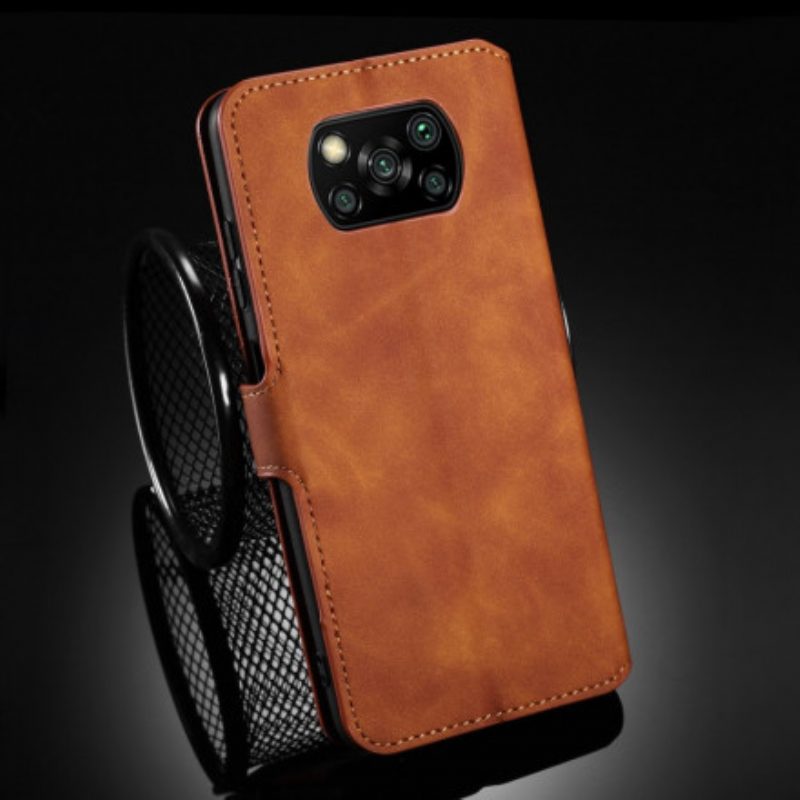 Flip Case Für Poco X3 / X3 Pro / X3 NFC Dg.ming Retro