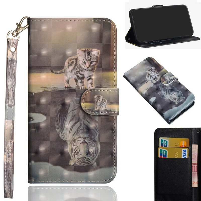 Flip Case Für Poco X3 / X3 Pro / X3 NFC Ernest Der Tiger