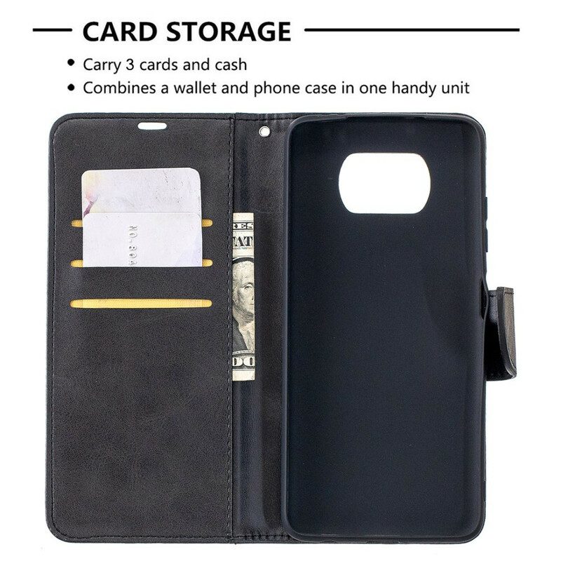 Flip Case Für Poco X3 / X3 Pro / X3 NFC Flip Case Glatte Klappe Schräg