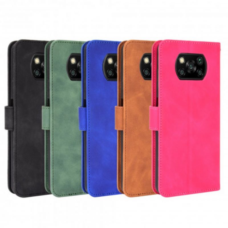 Flip Case Für Poco X3 / X3 Pro / X3 NFC Hautberührung