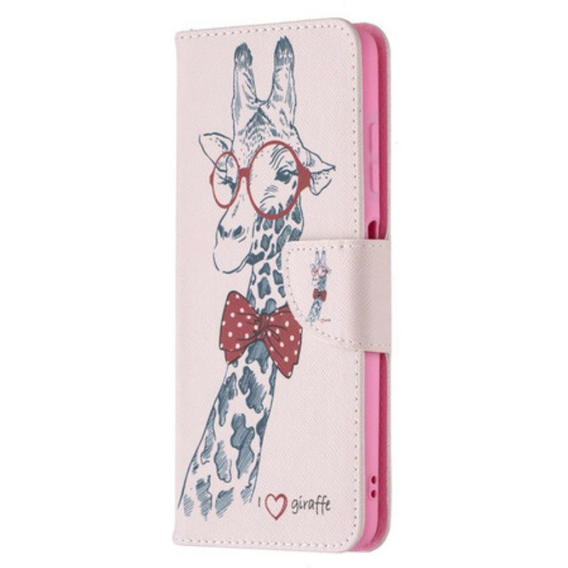 Flip Case Für Poco X3 / X3 Pro / X3 NFC Kluge Giraffe