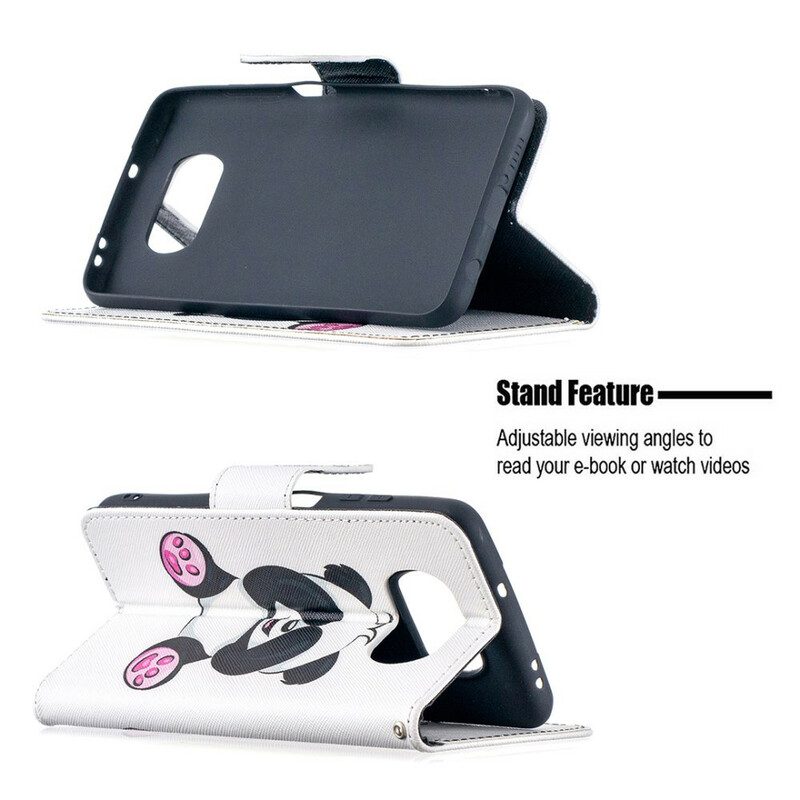 Flip Case Für Poco X3 / X3 Pro / X3 NFC Panda-spaß