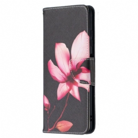 Flip Case Für Poco X3 / X3 Pro / X3 NFC Pinke Blume