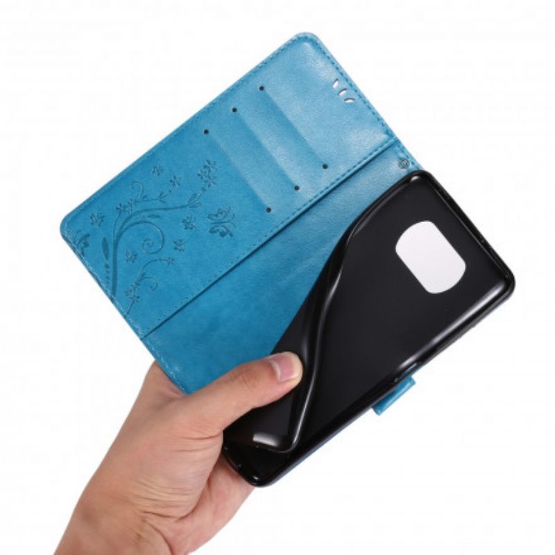 Flip Case Für Poco X3 / X3 Pro / X3 NFC Schmetterlinge Im Wind