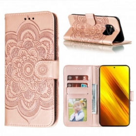 Flip Case Für Poco X3 / X3 Pro / X3 NFC Vollständiges Mandala