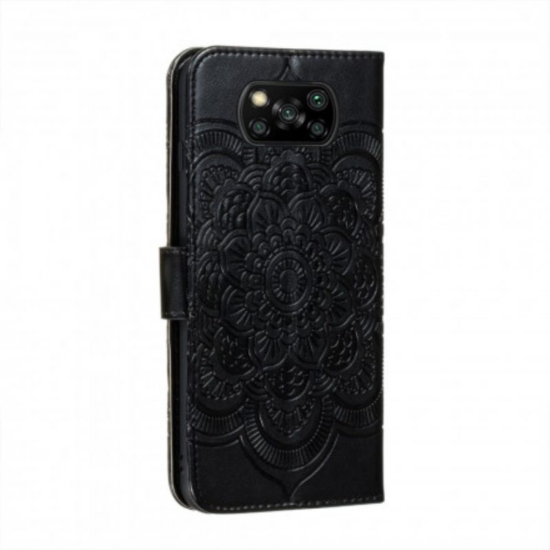 Flip Case Für Poco X3 / X3 Pro / X3 NFC Vollständiges Mandala