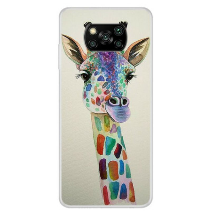 Hülle Für Poco X3 / X3 Pro / X3 NFC Bunte Giraffe