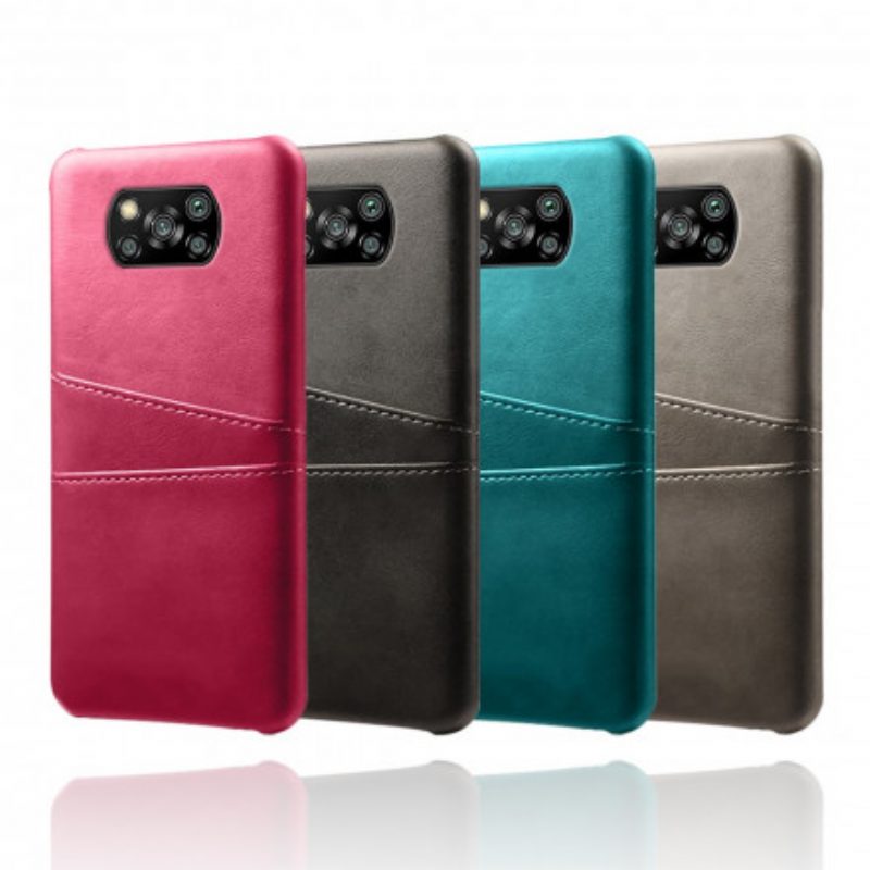 Hülle Für Poco X3 / X3 Pro / X3 NFC Doppelter Kartenhalter Ksq