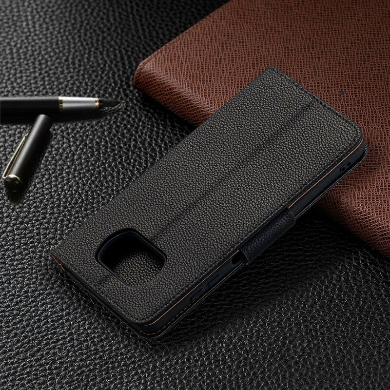 Lederhüllen Für Poco X3 / X3 Pro / X3 NFC Flip Case Lychee Rabat Oblique