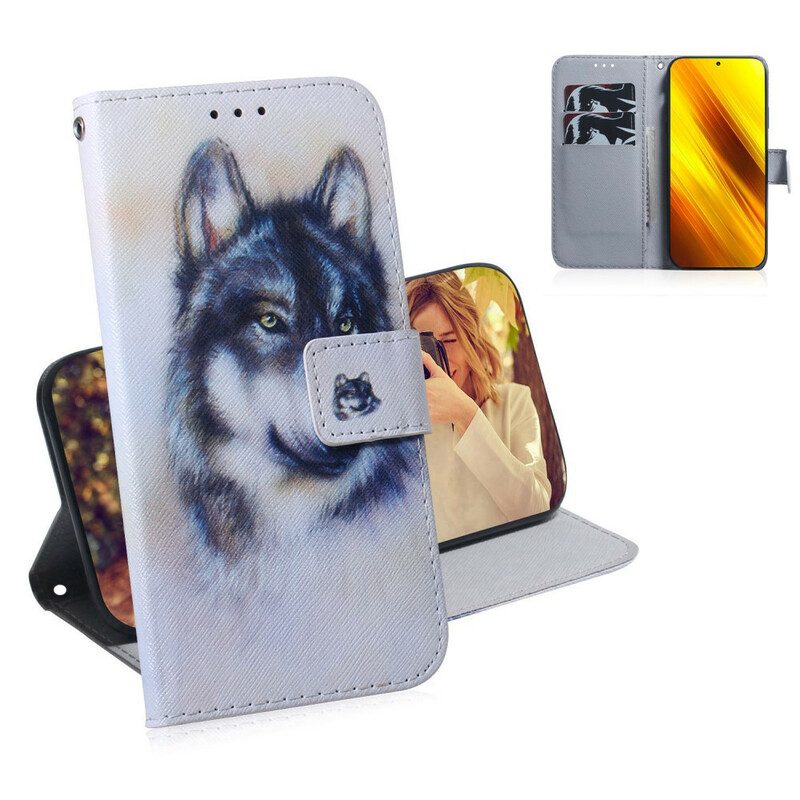 Lederhüllen Für Poco X3 / X3 Pro / X3 NFC Hunde-look