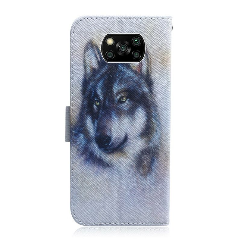 Lederhüllen Für Poco X3 / X3 Pro / X3 NFC Hunde-look