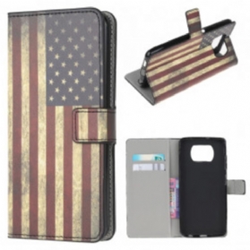 Lederhüllen Für Poco X3 / X3 Pro / X3 NFC Us Flagge