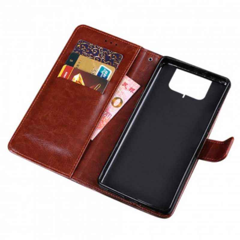 Flip Case Für Asus Zenfone 8 Flip Flip Case Kunstleder Idewei