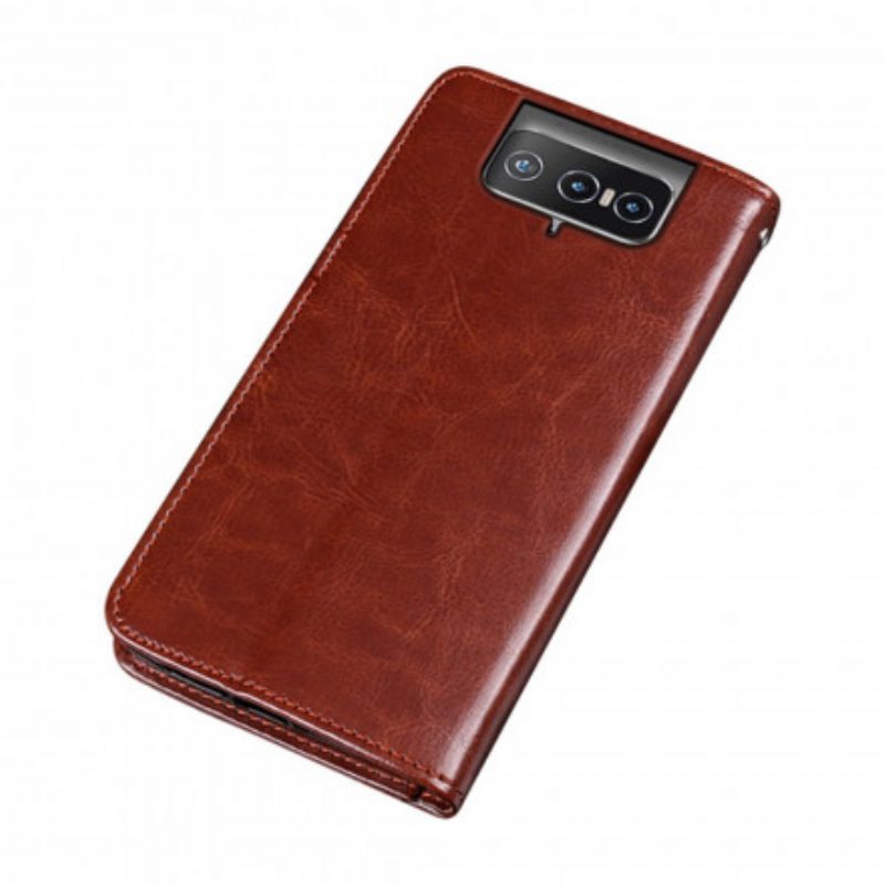 Flip Case Für Asus Zenfone 8 Flip Flip Case Kunstleder Idewei