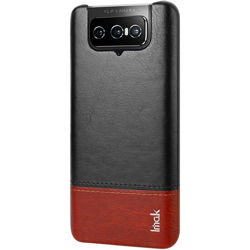 Hülle Für Asus Zenfone 8 Flip Flip Case Imak Ruiyi-serie Mit Ledereffekt