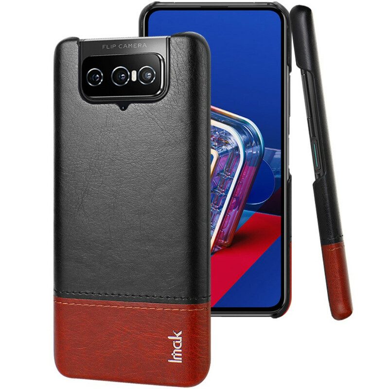 Hülle Für Asus Zenfone 8 Flip Flip Case Imak Ruiyi-serie Mit Ledereffekt