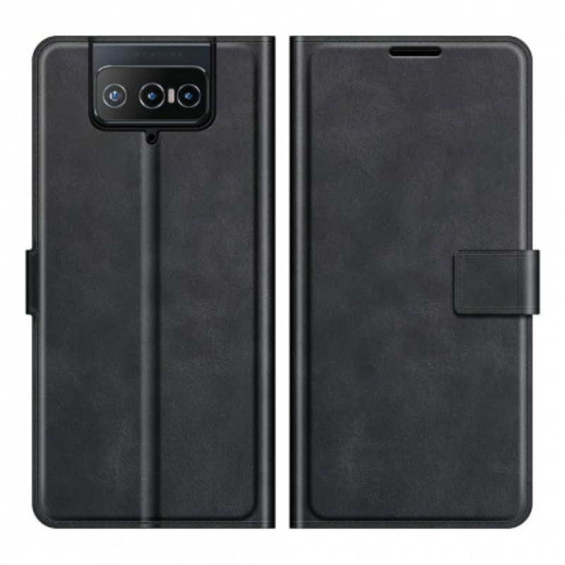 Lederhüllen Für Asus Zenfone 8 Flip Flip Case Kunstleder Slim