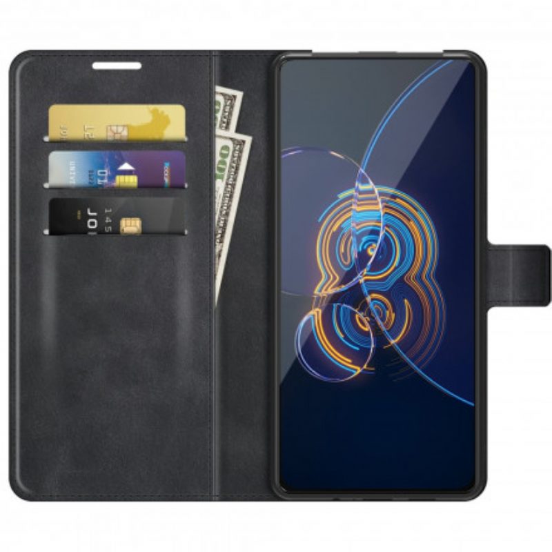 Lederhüllen Für Asus Zenfone 8 Flip Flip Case Kunstleder Slim