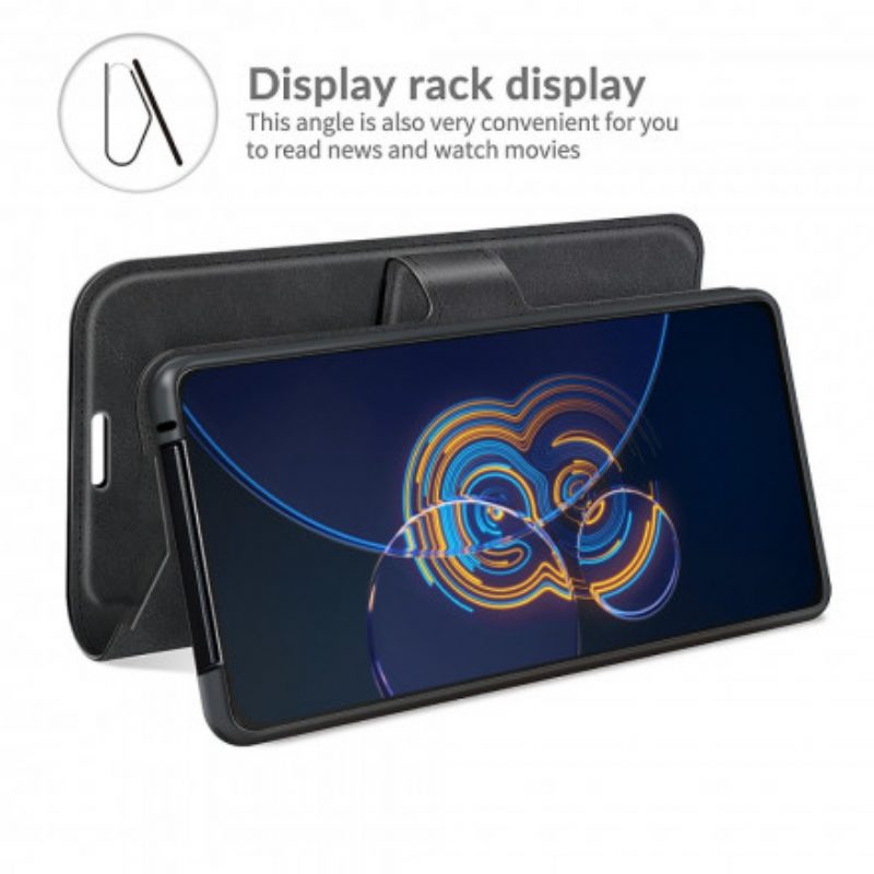 Lederhüllen Für Asus Zenfone 8 Flip Flip Case Kunstleder Slim