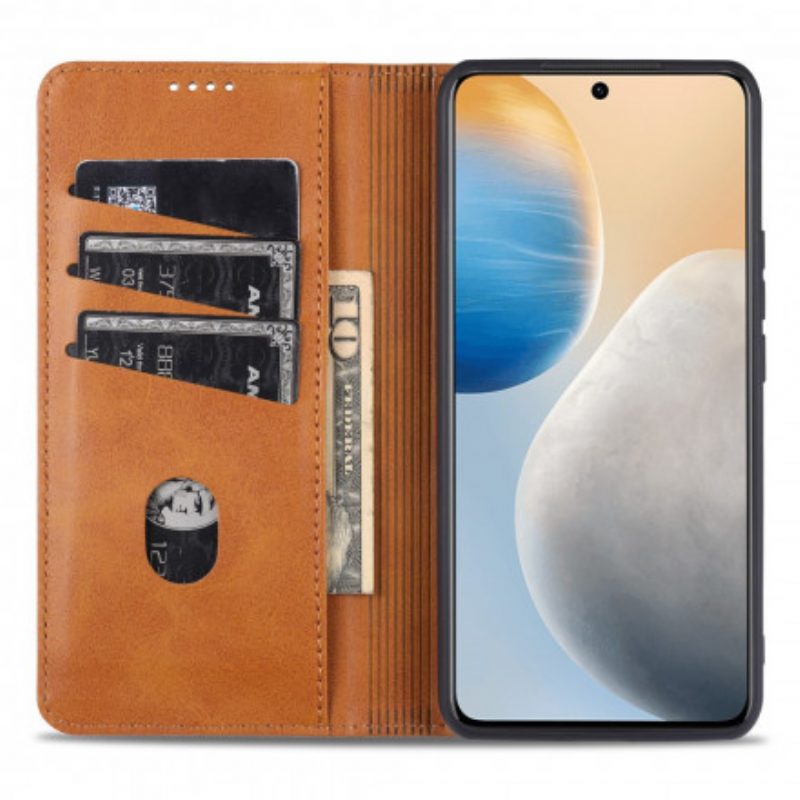 Schutzhülle Für Vivo X60 Pro Flip Case Azns Leder-styling