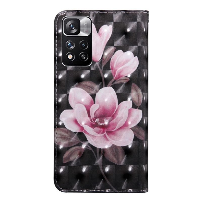 Flip Case Für Xiaomi Redmi Note 11 Pro Plus 5G Blühende Blumen