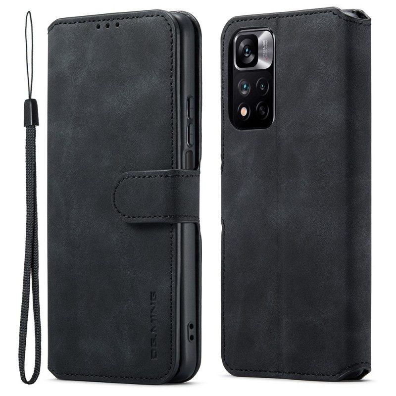 Flip Case Für Xiaomi Redmi Note 11 Pro Plus 5G Dg.ming Retro